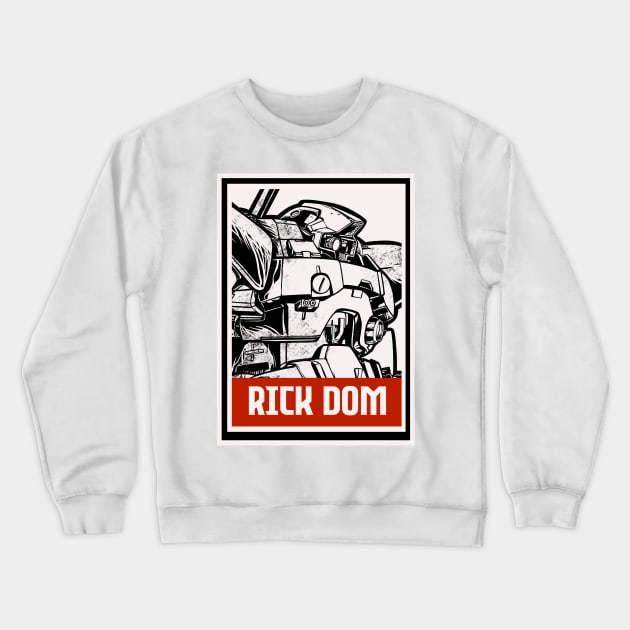 rick dom Crewneck Sweatshirt by kimikodesign